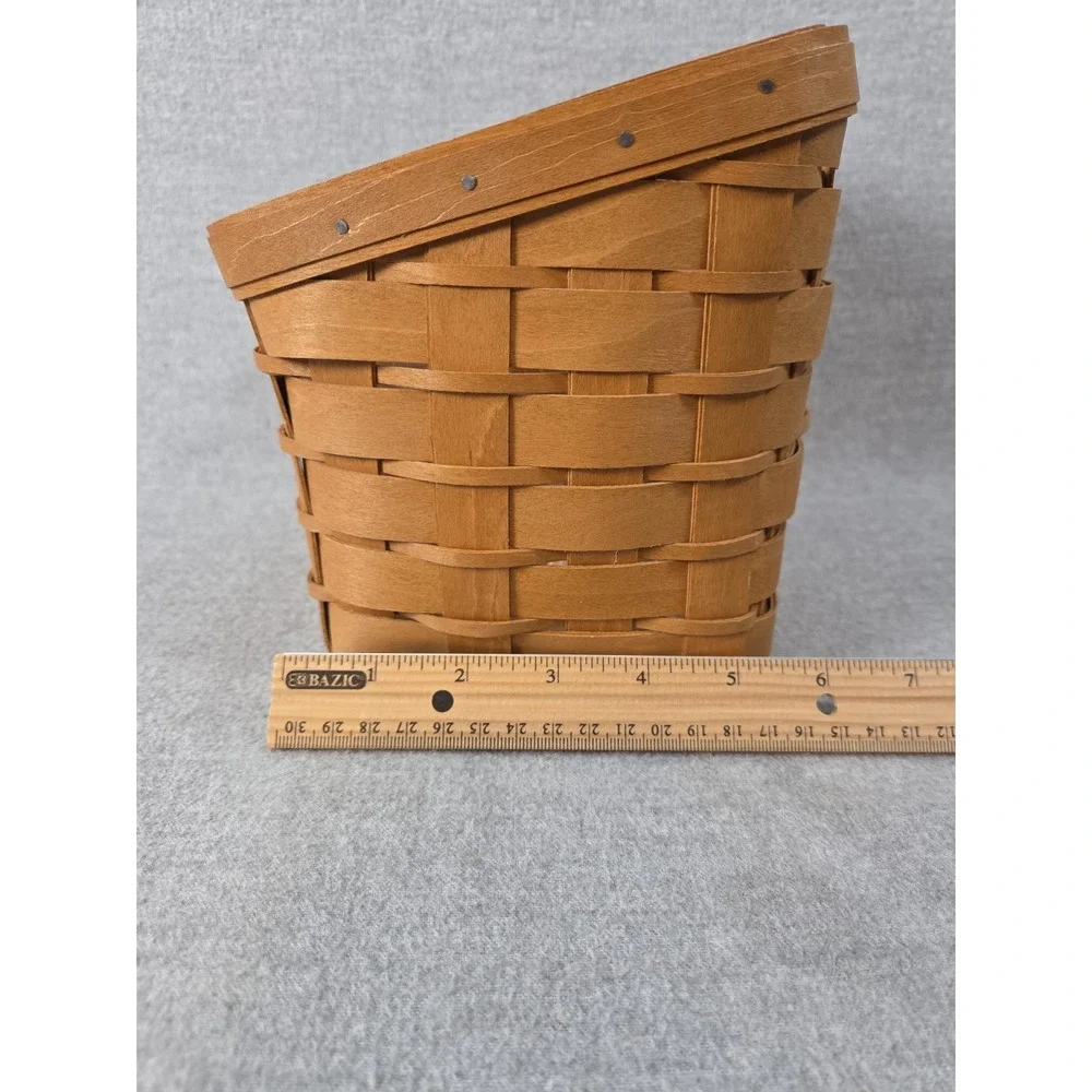 Longaberger 2004 TV Time Media Basket with Protector Liner Catch All Organizer